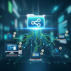 Illustration of SMB file sharing